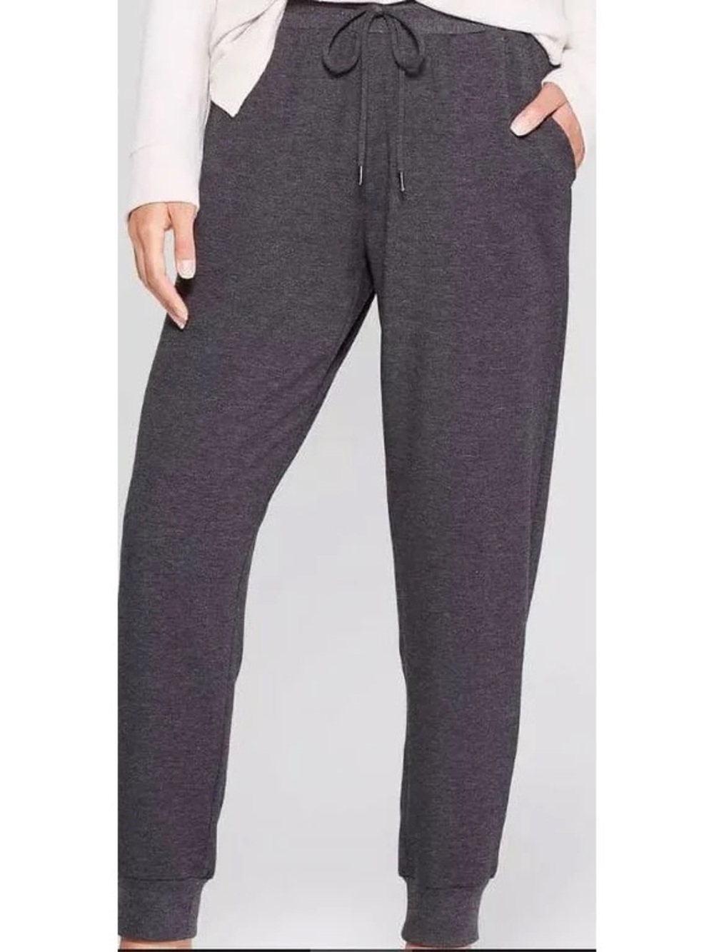 Women’s Stars Above Soft Fleece Loungewear Joggers in Charcoal Gray